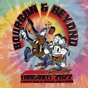 Shaka Wear‎ Bourbon & Beyond Tie Dye Graphic Print Festival T-Shirt M